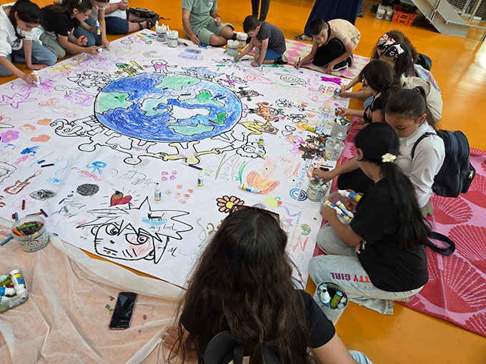 فوز لوحات فنيّة طلابية من مدرسة أجيال في معرض الفنون- يافا